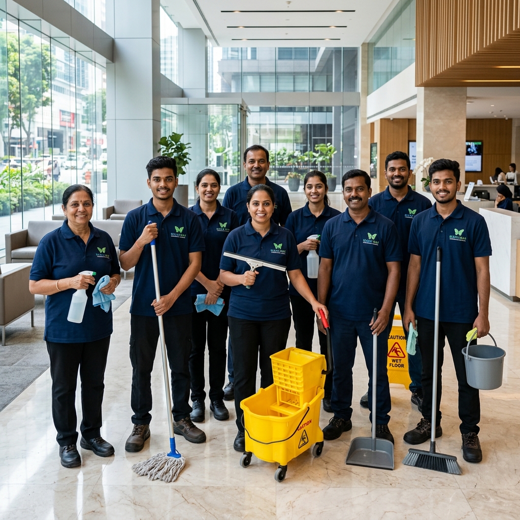 Kleanmax professional commercial cleaning team
